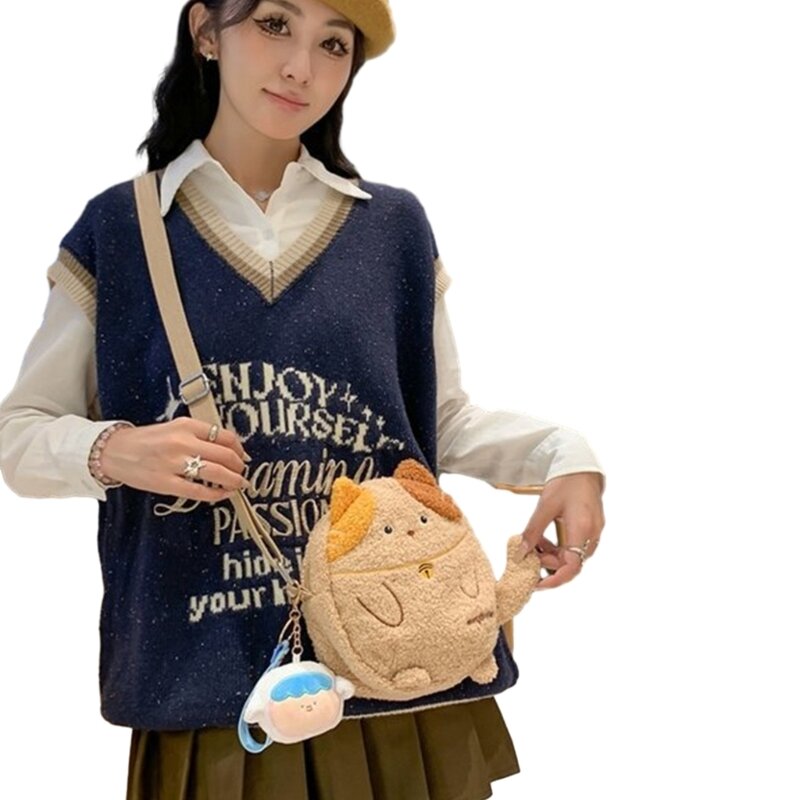 Large Capacity Crossbody Shoulder Bag for Girl Casual Trendy Bag Cellphone Bag