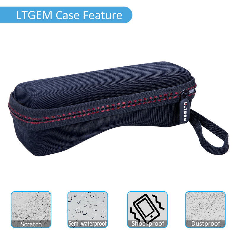 حقيبة حمل صلبة من LTGEM للالاعتدال ، مقياس الحرارة الرقمي ، عدم الاتصال ، الأشعة تحت الحمراء ، الجبين ، الطفل