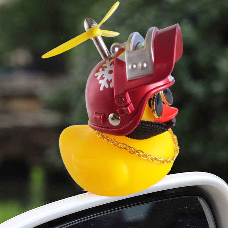 자동차 깨진 바람 헬멧, 작은 노란색 오리, 자동차 장식 액세서리, 바람막이, 파도, 덕 사이클링 장식 상품 선물