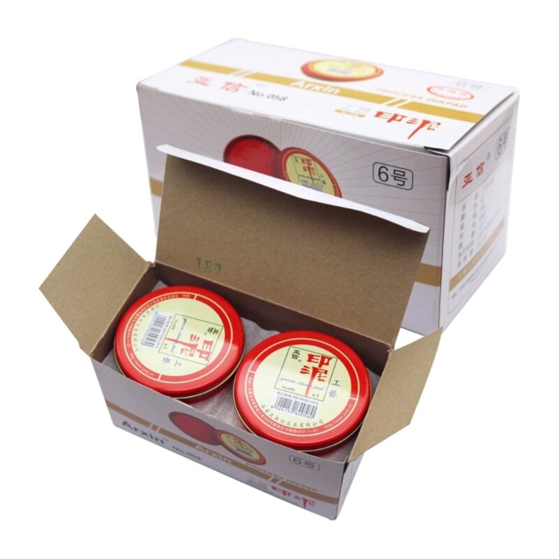OFBK-Tampon de tampon encreur rouge à séchage rapide, tampon Yinni chinois léger, cadeau