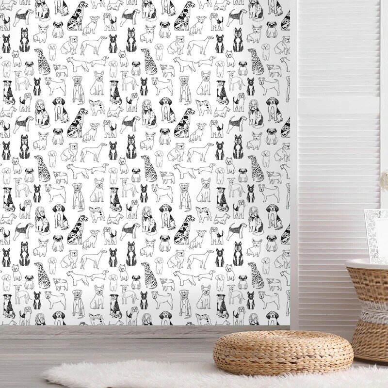 Auto-adesivo móveis renovação adesivo vinil stripe wallpapers quarto sala de estar papel de parede adesivos para parede em rolos