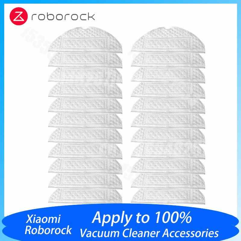 Xiaomi Roborock用パッド付き掃除機パッド,掃除機用パッド,使い捨て,乾式および湿式用,ウェットおよびドライ,モップクロス,t7s,s7,t7s plus,q7,s8