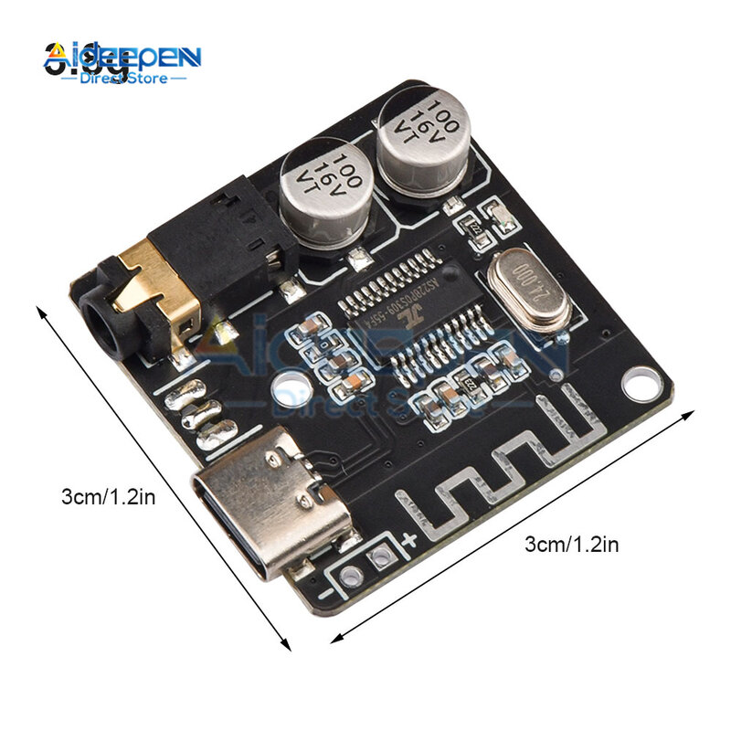 5Pcs VHM-314 Bluetooth 5.0 Audio Sound Amplifier Module Automotive Sound Module Bluetooth Receiver Speaker Board Electronic Kit