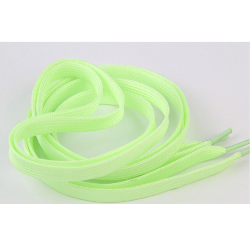 Cordones fluorescentes para zapatillas deportivas, cordones elásticos luminosos, planos y elásticos para niños