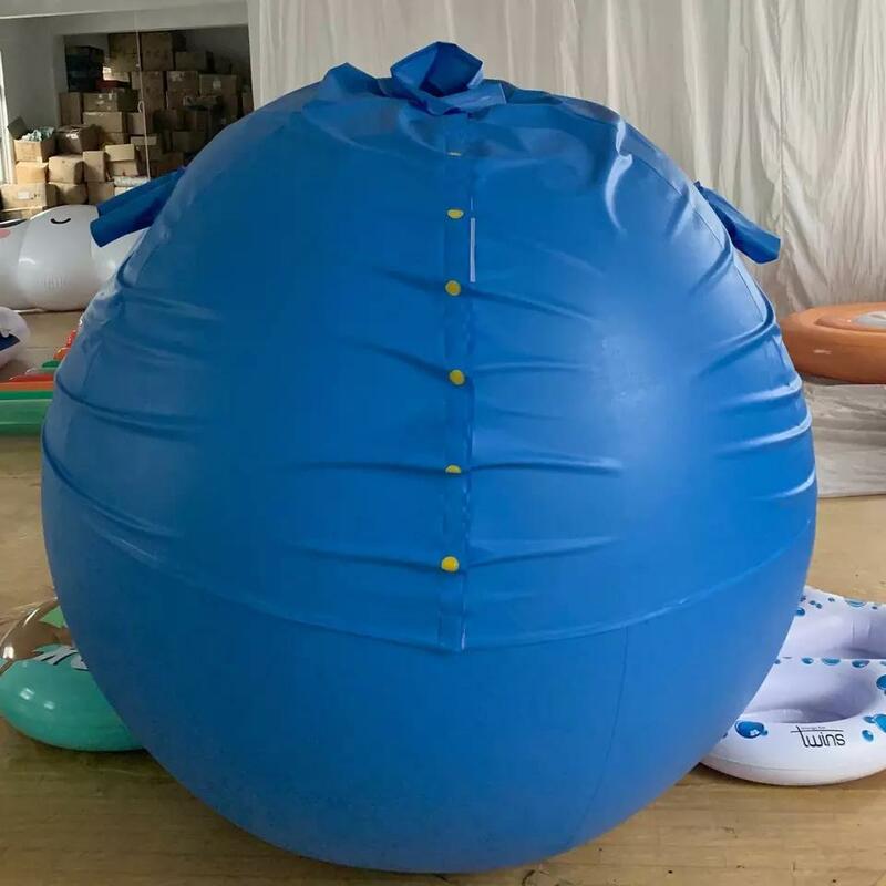 Ballon gonflable imbibé de myrtille, corps gonflable, publicité créative, costume