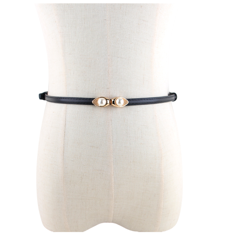 Nuovo disegno cinture per le donne nero di cuoio DELL'UNITÀ di elaborazione cinture donna sottile facile vita ceinture femme dressfashion regolabile cummerbunds