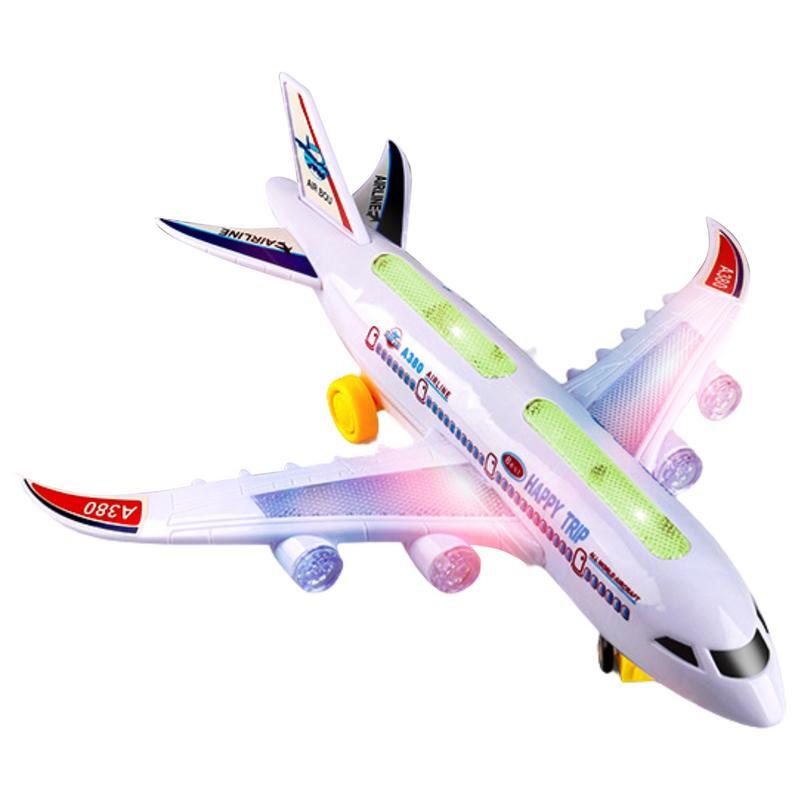 Vliegtuig Speelgoed Met Licht En Geluid Kinderen Vliegtuigen Led Lights Muziek Vliegtuig Speelgoed Voor Kinderen Diy Geassembleerd Vliegtuig Model Elektrische Speelgoed Jongens