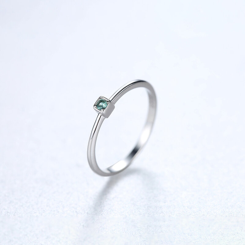 CZCITY oryginalny 925 Sterling Silver cienkie pierścienie dla kobiet biżuterii Trendy kolorowe cyrkonie kobieta Wedding Bridal zespoły