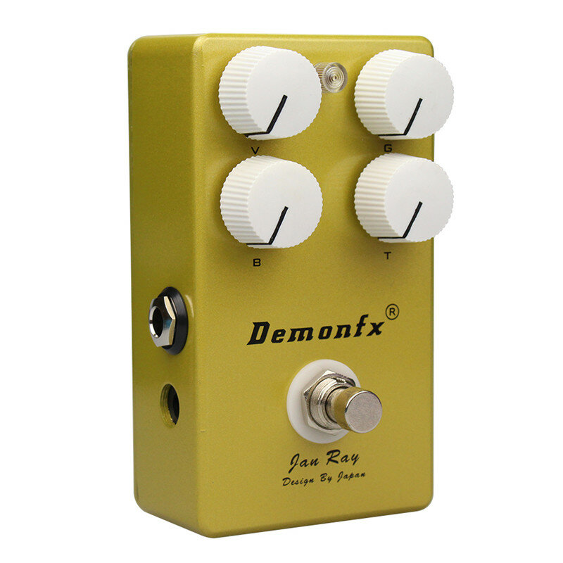 Demonfx Jan Ray 트루 바이패스가 있는 고품질 기타 이펙트 페달 오버 드라이브