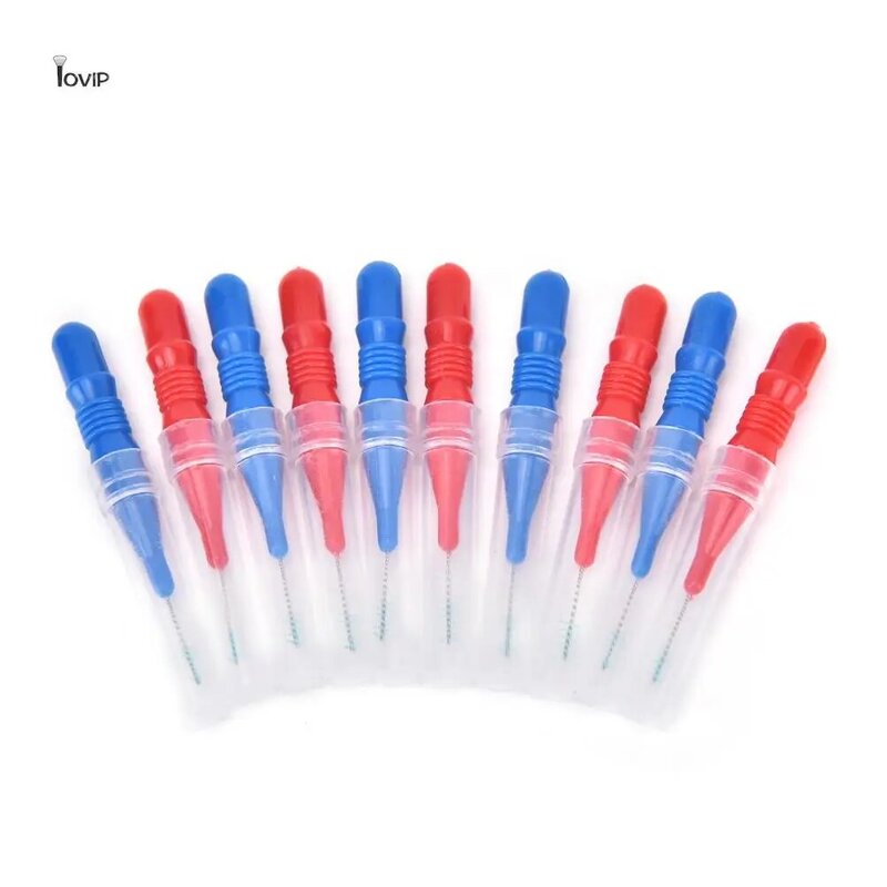 50pcs/lot Hygiene Dental Soft Floss Sticks Toothpick Teeth Cleaning Tooth Flossing Head Plastic Interdental Brush