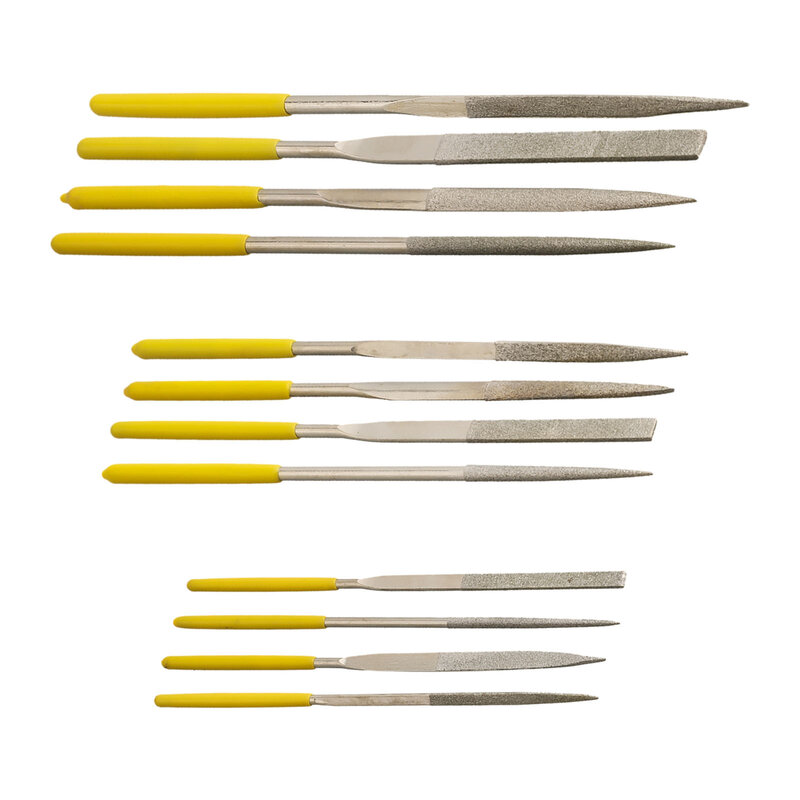 Set di strumenti per taglierina assortiti con lima a mano piatta Ultra sottile da 4 pezzi per la molatura di stampi in giada lime miste strumenti manuali per officina