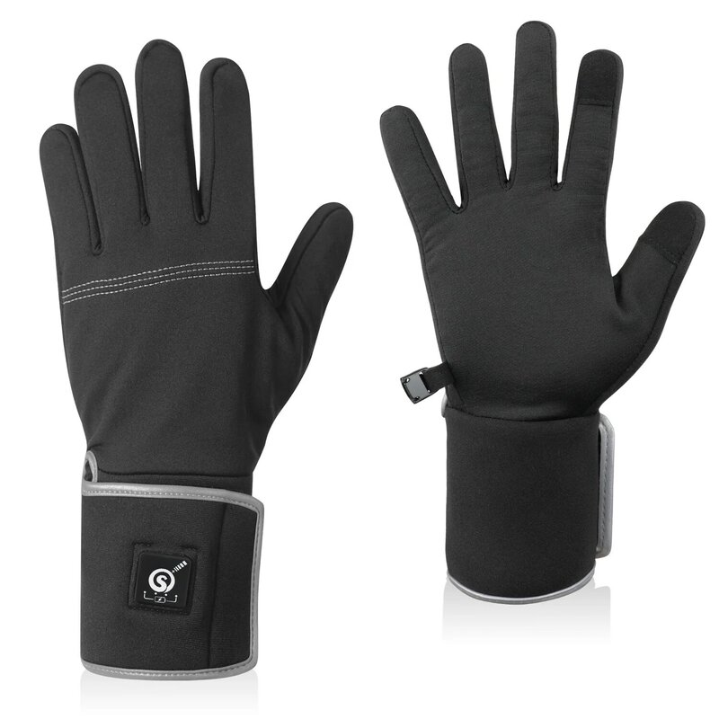 Зимние перчатки с подогревом для мужчин и женщин, теплые рабочие перчатки с перезаряжаемой батареей и электрическим подогревом для сенсорных экранов