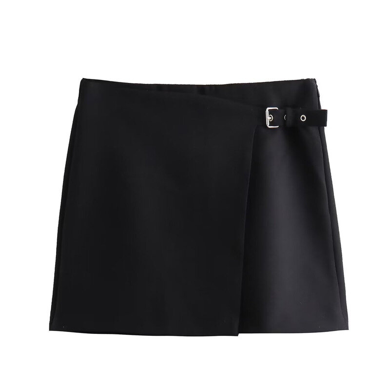 2023 Winter New Women's Fashion Versatile Slim Fit Asymmetric Half Length Mini Skirts Women's Shorts Woman Clothes