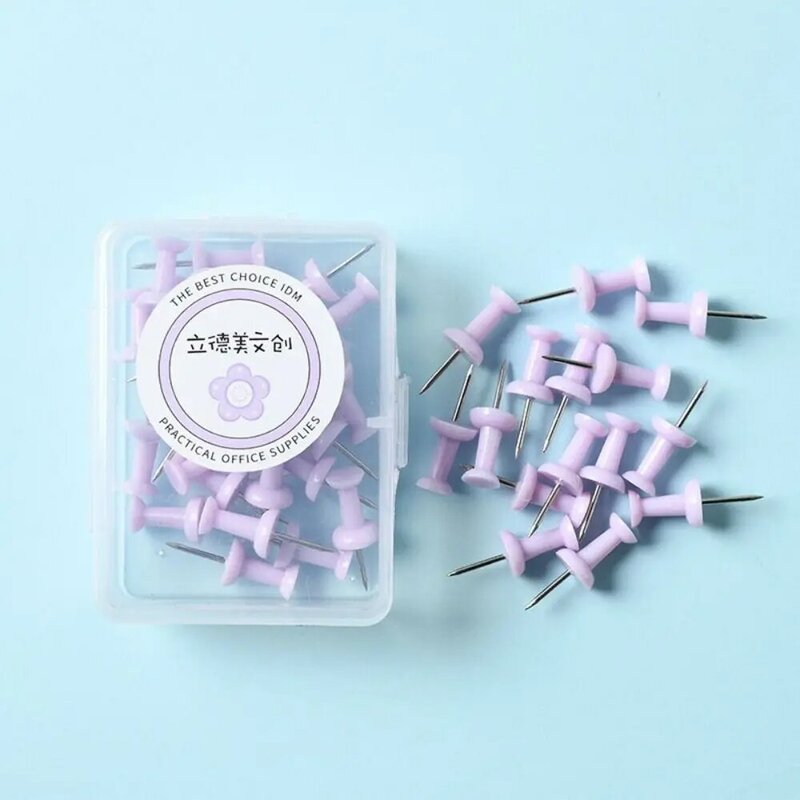 Macaron Color Pushpin Thumbtac portatile piccola tavola di plastica fresca puntina di fissaggio puntina di fissaggio puntine di pollice cancelleria