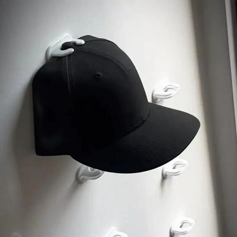 خطافات قبعة بيسبول محمولة ذاتية اللصق ، خطافات عرض يدوية الصنع ، خطاف شماعات منظم القبعات للجدار