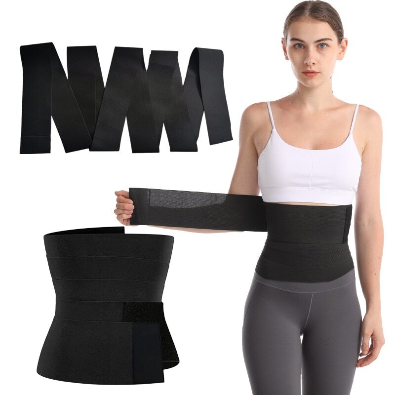 Vrouwen Taille Bandage Wrap Trimmer Riem Taille Trainer Shaperwear Tummy Controle Afslanken Vetverbranding Voor Postpartum Schede Riem