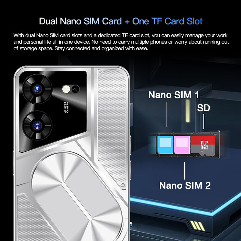 Смартфон Povo5Pro, телефон с экраном 7,3 дюйма HD, оригинал, 22 ГБ + телефон, телефон с двумя Sim-картами, Android, разблокированный, 8800 МП, мАч