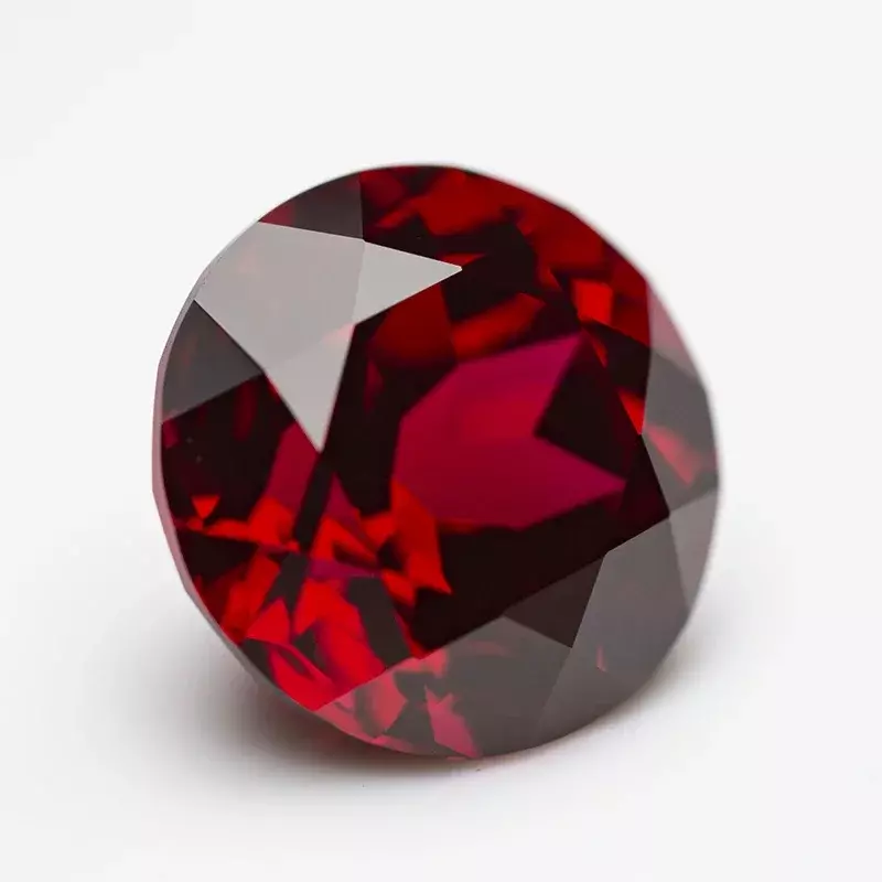 Rubinowy gołąb laboratoryjny krwistoczerwony kolorowe okrągłe zawieszki do biżuterii do tworzenia materiałów wiszących do wyboru certyfikat AGL