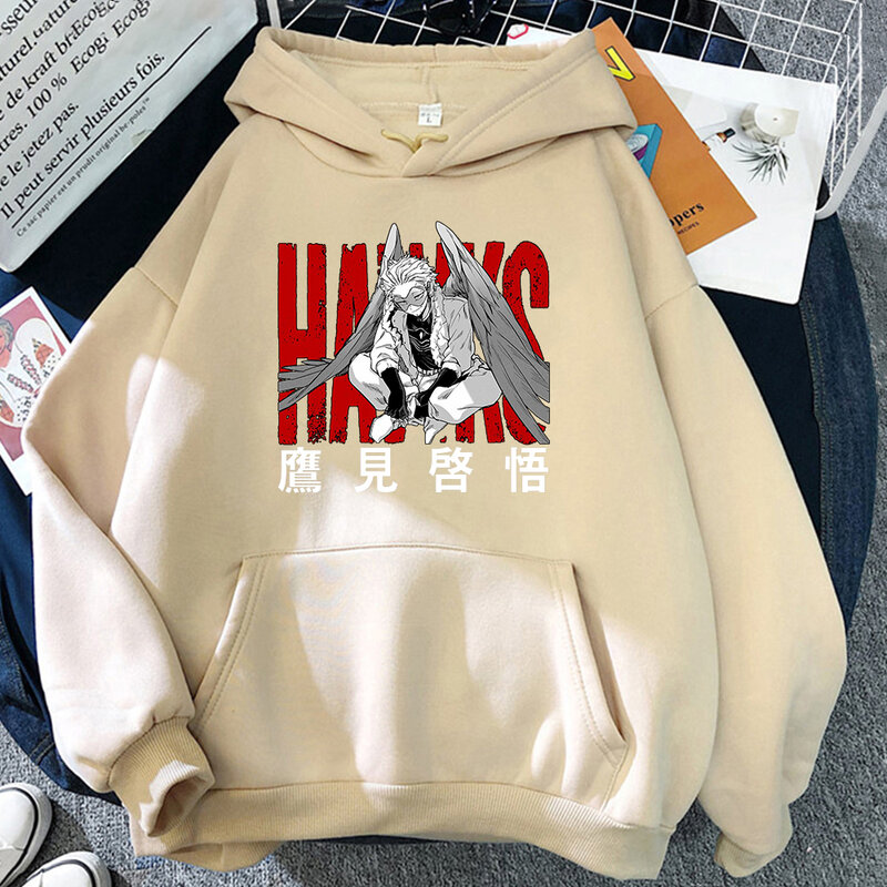 Hoodies Japan Anime Hawks Mens Sportswear Long Sleeve Harajuku Winter Autumn Clothes For Man Streetwear Aesthetic Sweatshirt
