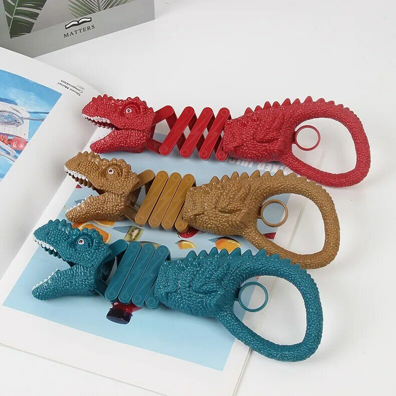 Télescope dinosaure créatif pour enfants, pince à manipulateur à ressort, volannosaure Rex, tour de décompression, jouets magiques, cadeau Zappeling