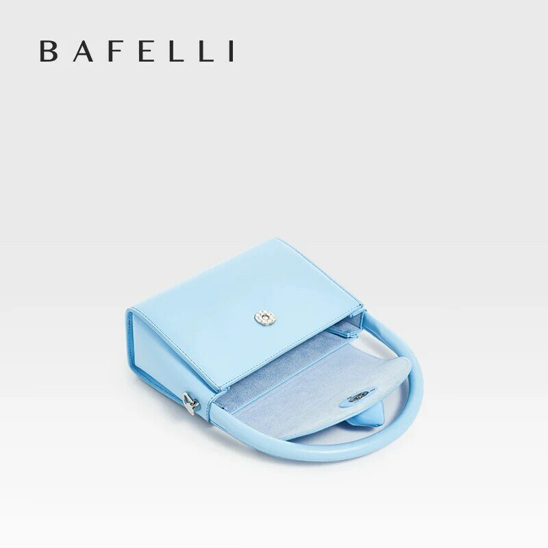 BAFELLI-Bolso pequeño de cuero para mujer, bandolera de marca de lujo, con diseño de gato, 2024