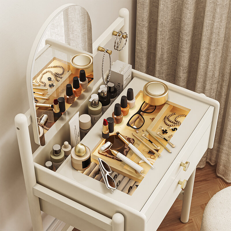 Dresser Bedroom Modern Minimalist Storage Cabinet Integrated Nordic New Small White Dresser Desk