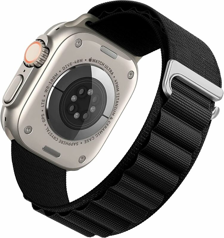 Bracelet à boucle alpine pour Apple Watch Ultra 2, bracelet en nylon, bande, 49mm, 9, 8, 7, 45mm, 41mm, iWatch Series 6, 5, 4, 3, SE2, 44mm, 40mm, 42mm, 38mm