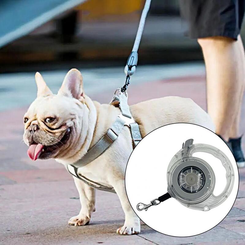 Pet Lead Rope Safe Pet Traction Rope Carbon Fiber Texture Walk The Dog  Long-lasting Pet Walking Leash with Non-slip Handle