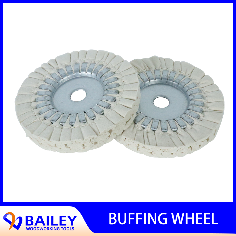 BAILEY 5PCS High Quality 150x22x20mm Buffing Wheel Iron Core Polishing Wheel for Edge Banding Machine Woodworking Tool