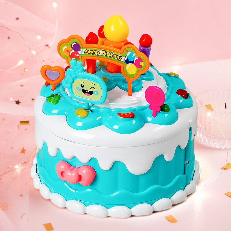 Bambini ragazze principessa Play House Toys Pretty Cartoon Cute Cake carillon decorazioni Set ragazze migliori regali di compleanno