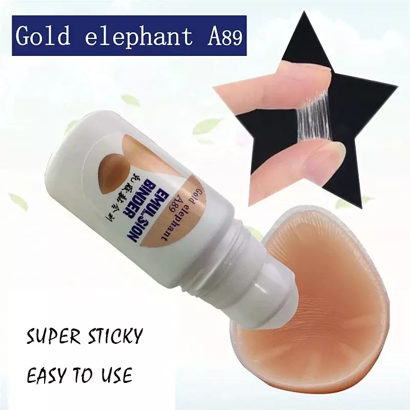 Gold elephant A89 Emulsion Binder Chest Stickers invisibile Fake Silicone Skin Glue Water Cross dresser