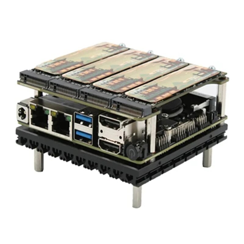 X86-P5 2x I226-V 2.5G Développement NAS Carte Mère Pare-enquêter Routeur 4 * M2 NVcloser Kit Conseil Intel i3-N305 N100 DDR5 2x SATA 2x HDMI2.1