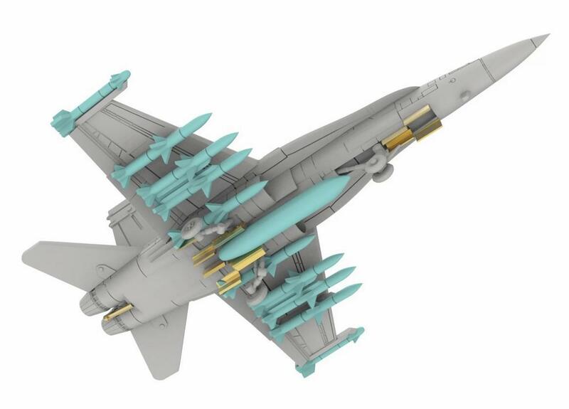 Sneeuwpop SG-7052 1/700 F/A-18D Horzel Strike Fighter L (Lucht-Lucht) Modelkit