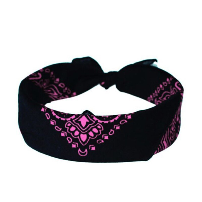 Pañuelos cuadrados Hip Hop doble Paisley diadema máscara ciclismo cuello corbata Headwrap