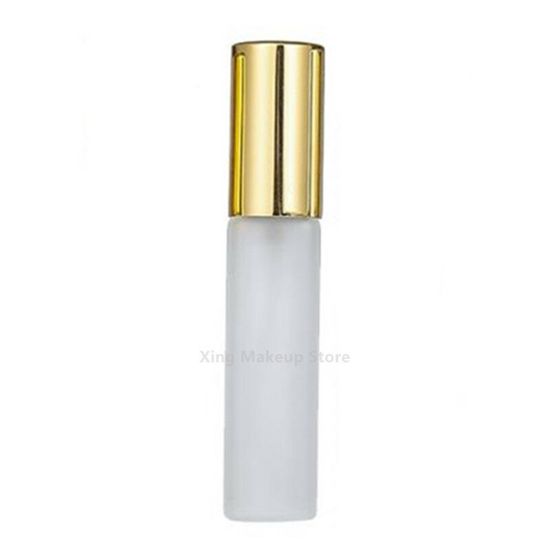 10/50PCS 10ML Portable Frosted Glass Perfume Bottle Spray Bottle Atomizer Empty Sample Vials Refillable Mini Sprayer Bottle 2#