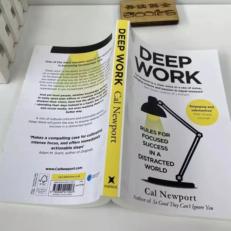 قواعد العمل العميقة للنجاح المركز ، كتاب المساعدة الذاتية ، الكتب الإنجليزية ، في عالم الرسم البياني من خلال العمل الطويل والعميق