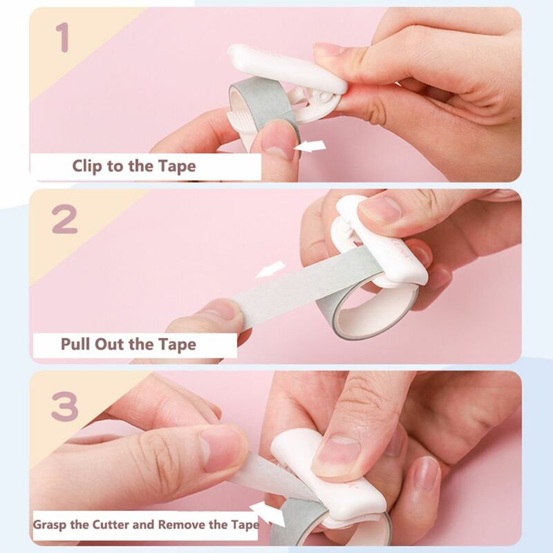 Portable Random Candy Color DIY Crafts Arts Stickers Masking Tape Cutter Tape Cutting Tools Scrapbooking Tools Tape Organzier