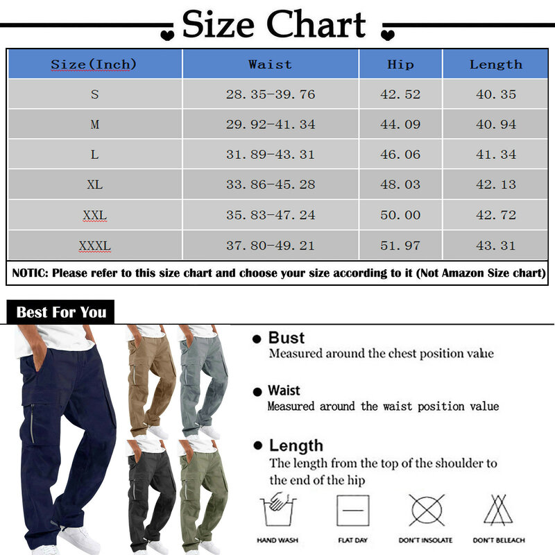 Pantalon cargo style preppy pour homme, salopette tendance, pantalon de randonnée décontracté, pantalon en sergé de coton classique, pantalon de proximité, pantalon multi-poches