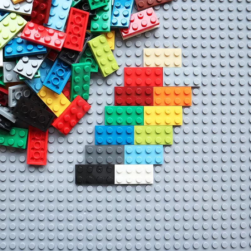 2x4 Dot Plate MOC Assemble Particles DIY Building Blocks 2*4 Figures Bricks Educational Creative Toy for Kid 3020