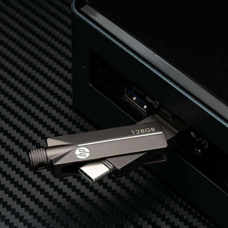 جديد HP USB3.1 Type-A Type-C 3.1 فلاش حملة 32GB 64GB 128GB القلم محرك ل PC Andriod الهاتف الذكي ذاكرة عصا تخزين U القرص