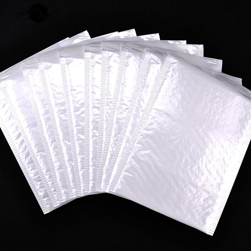 Shockproof White Foam Envelope Bag Self-sealing Padded Mail Bubble Bag Pearl Film Office Shipping Packaging Parcel