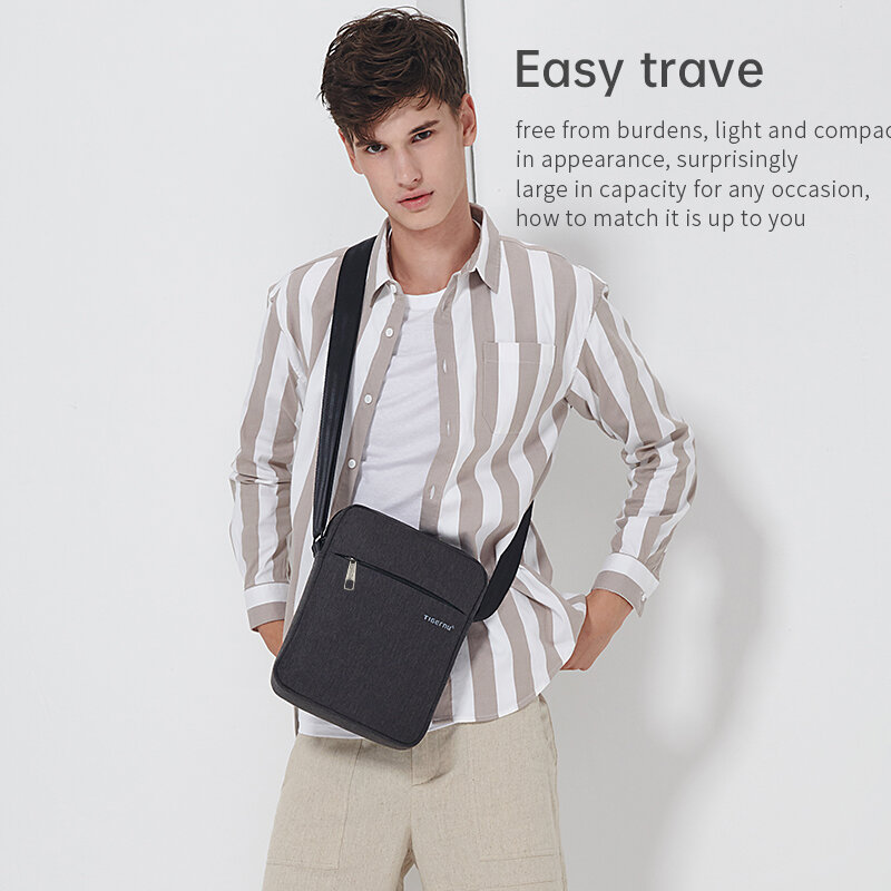 Tigernu Пожизненная гарантия, мужская сумка-мессенджер, водонепроницаемая сумка на плечо для мужчин 9,7 11 дюймов, сумка для IPad, мужская деловая сумка через плечо, сумка-слингбэг