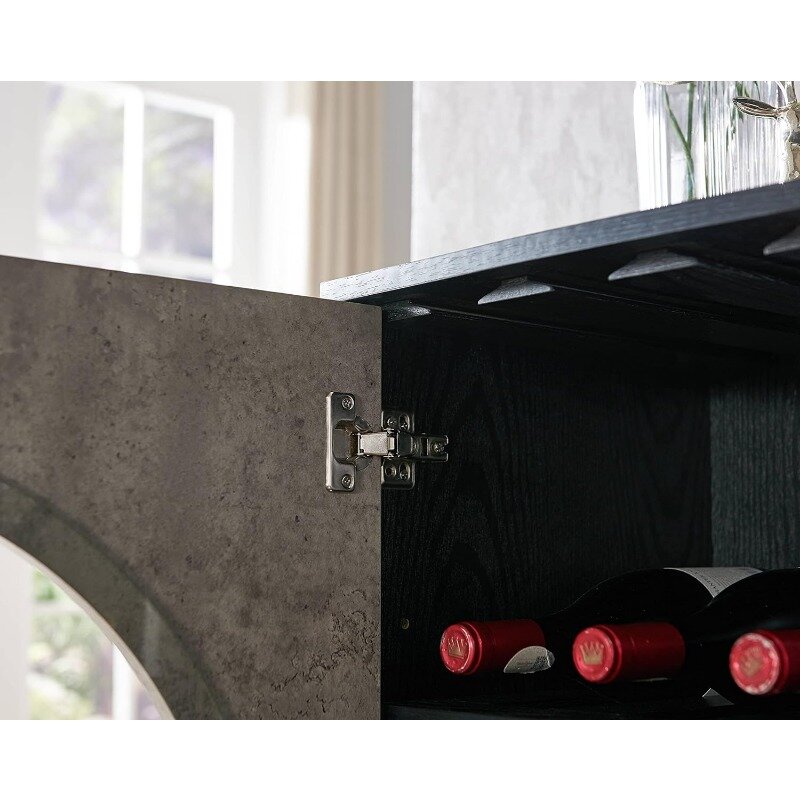 Черный серверный шкаф для вина Jill Zarin