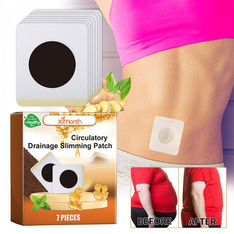 Lot Bee Circulatory Drainage Slimming Patch Weight Loss Fat Burning Patch Belly Slim Patches Stomach Sticker Health Care