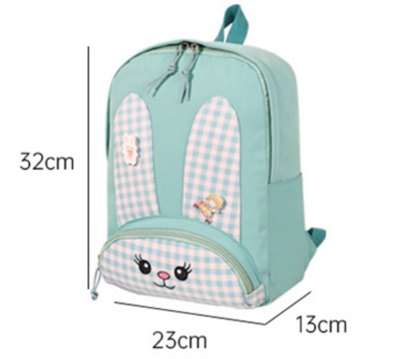 Plecak przedszkolny, uroczy plecak królika z kreskówek dla dziewczynek do podróży, spersonalizowany plecak dziecięcy, torba podróżna na zewnątrz