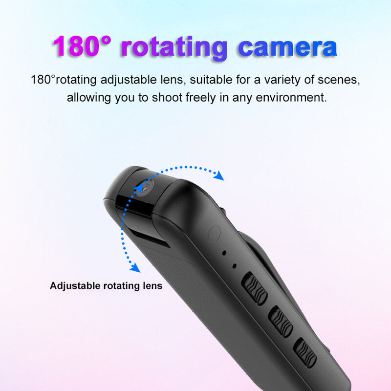 Mini กล้องการมองเห็นได้ในเวลากลางคืนไร้สายขนาดเล็ก Body Cam Micro Voice เครื่องบันทึกวีดีโอ Secret สวมใส่ Bodycam รอบคอบ
