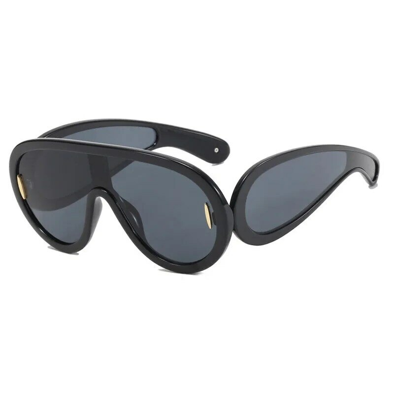 نظارات شمسية بإطار كبير للرجال والنساء ، ظلال الموضة ، نظارات شمسية ، نظارات UV400