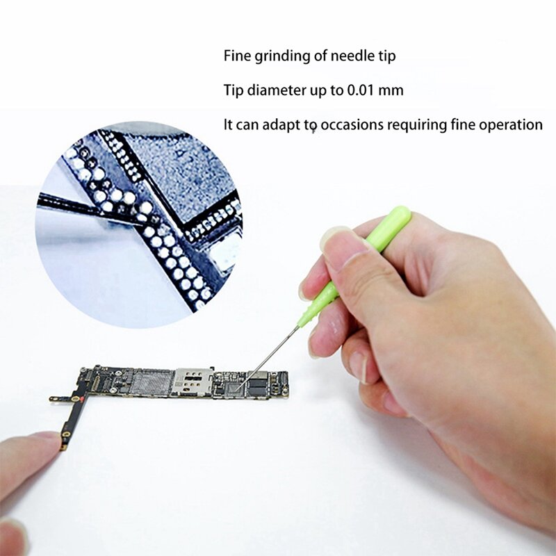 2X 3 In 1 Soldering Lugs+Needle Welding Repairing Tools Piece Rework Pad Welding Point For Phones IC Pad Touch BGA PCB