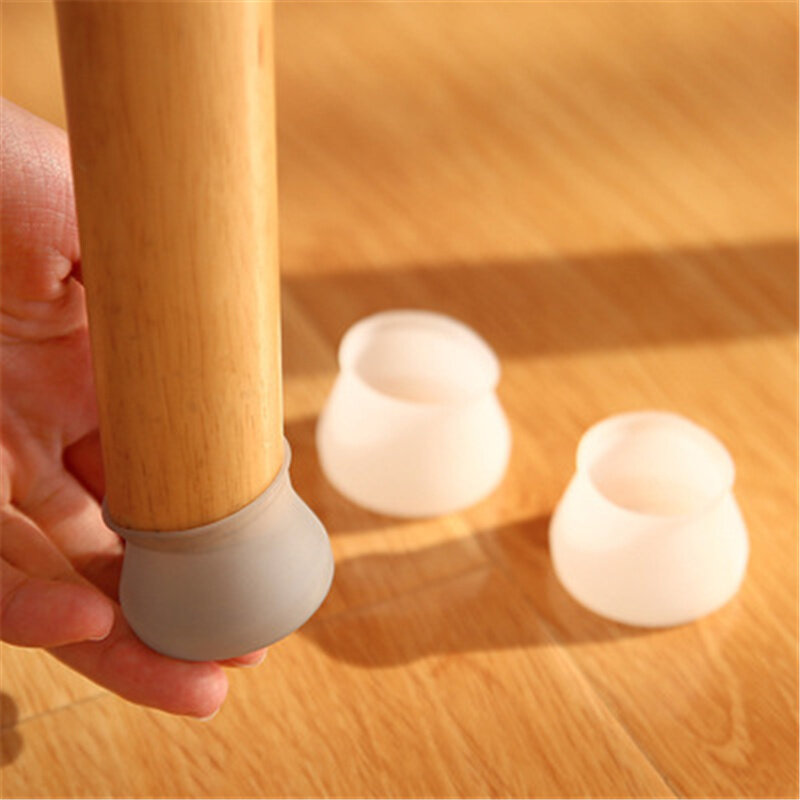 2022 New 4Pcs/set  PVC Furniture Leg Protection Cover Table Feet Pad Floor Protector for Chair Leg Floor Protection Anti-slip