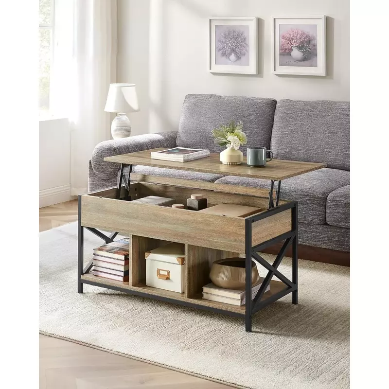Lift Coffee Table With Storage Shelf Cofee Table Living Room Hidden Compartments and Lifting Top Tables Modern Center Café
